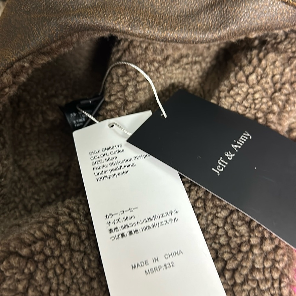 NWT Jeff & Aimy Aviator Hat  OS